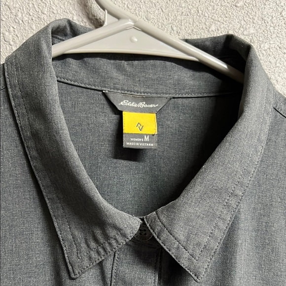 Eddie Bauer Charcoal Button-Up Shirt - Picture 1 of 5